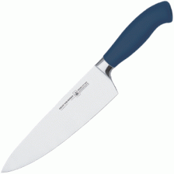 Нож поварской 21 см. голубая ручка