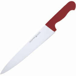 Нож поварской 21см. c красной ручкой