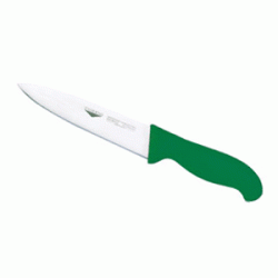 Нож кухонный L=16см. зеленая ручка