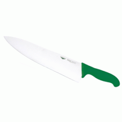 Нож кухонный L=30см. зеленая ручка