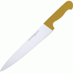 Нож поварской 21см. желтая ручка