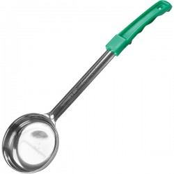 Половник зеленая ручка «Проотель»; сталь нерж.; 115мл; H=85, L=340мм; , зелен.