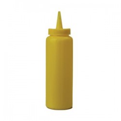 Емкость для соусов; пластик; 230мл; D=50, H=175мм; желт.