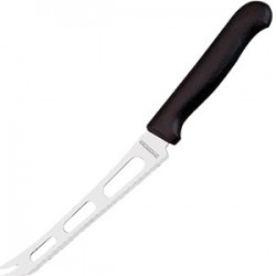 Нож для сыра; сталь нерж., пластик; L=15см; , черный