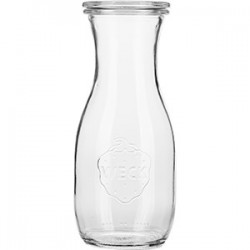 Бутылка с крышкой[6шт]; стекло; D=60, H=145мм; прозр.