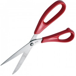 Ножницы; сталь нерж., пластик; H=1, L=25, B=11см; , красный