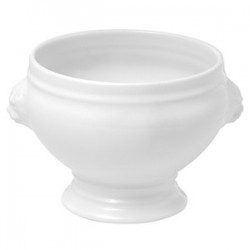 Бульонная чашка «Лион»; фарфор; 250мл; D=10, H=8см; белый