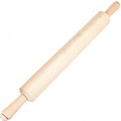 Скалка с вращ. ручкой; берёза; D=7, L=73/49см; древесн.