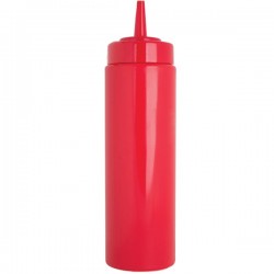 Емкость для соусов; пластик; 230мл; D=50, H=175мм; красный