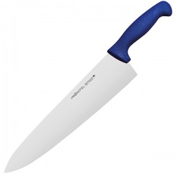Нож поварской «Проотель»; сталь нерж., пластик; L=435/285, B=65мм; синий, 