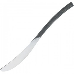 Нож десертный; нержавеющая сталь, L=21, 5см; , черный