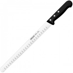 Нож для лосося «Универсал»; сталь нерж., полиоксиметилен; L=430/300, B=26мм; черный, 