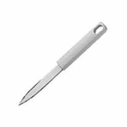Нож барный; сталь, полипроп.; L=225/110, B=17мм; белый