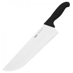Нож поварской; сталь, пластик; L=430/300, B=75мм; черный, 