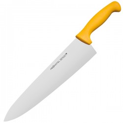 Нож поварской «Проотель»; сталь нерж., пластик; L=435/285, B=65мм; желт., 