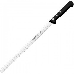 Нож для лосося «Универсал»; сталь нерж., полиоксиметилен; L=410/290, B=17мм; черный, 