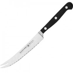 Нож барный «Глория Люкс»; сталь, полипроп.; L=230/125, B=17мм; , черный