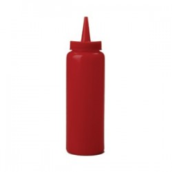 Емкость для соусов; пластик; 230мл; D=50, H=175мм; красный