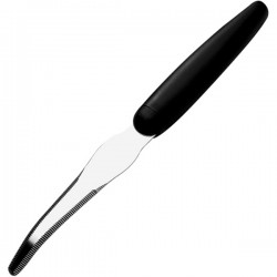 Нож для грейпфрута; сталь нерж., полипроп.; L=22см; , черный