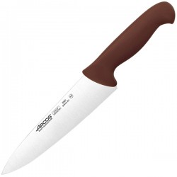 Нож поварской «2900»; сталь нерж., полипроп.; L=333/200, B=50мм; коричнев., 