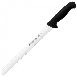 Нож для хлеба «2900»; сталь нерж., полипроп.; L=440/300, B=26мм; черный, 