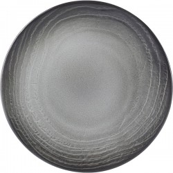 Тарелка д/хлеба «Свелл»; керамика; D=16, H=2см; черный, белый