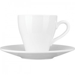 Пара чайная «Кунстверк»; фарфор; 250мл; D=90/167мм; белый