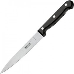 Нож кухонный универсальный; металл, пластик; L=28/15, B=1см; , черный