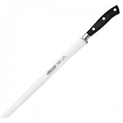 Нож для окорока «Ривьера»; сталь нерж., полиоксиметилен; L=410/300, B=17мм; черный, 
