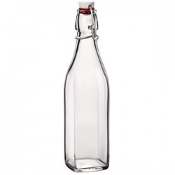 Бутылка с пробкой «Свинг»; стекло; 0, 5л; D=77, H=253, L=75, B=75мм