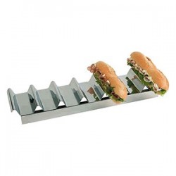 Подставка для бутербродов на 7шт.; нержавеющая сталь, L=47, 5, B=10, 5см