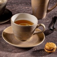 Чашка чайная «Revolution Sandstone»; 228мл; D=9см; песочн.,