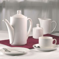 Чашка чайная «Монако»; фарфор; 170мл; D=70, H=65мм; белый