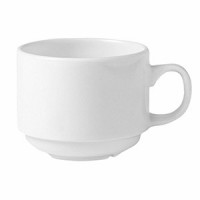 Чашка чайная «Монако»; фарфор; 170мл; D=70, H=65мм; белый