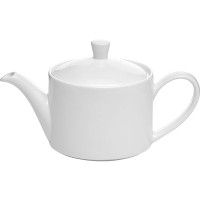 Чайник «Монако»; фарфор; 0, 85л; D=11, 5, H=10, L=27см; белый