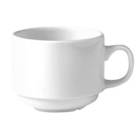 Чашка чайная «Монако»; фарфор; 213мл; D=75, H=70мм; белый