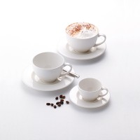 Чашка кофейная «Монако»; фарфор; 85мл; D=60, H=50, L=85мм; белый
