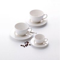 Чашка чайная «Монако»; фарфор; 340мл; D=100, H=75мм; белый