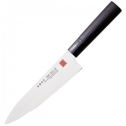 Нож кухонный «Шеф»; сталь нерж., дерево; L=160/305, B=40мм; , черный
