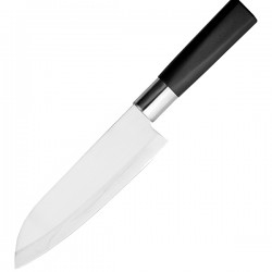 Нож кухонный «Токио» двусторонняя заточка; сталь нерж., пластик; L=290/165, B=45мм