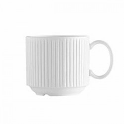 Чашка кофейная «Жансан»; фарфор; 90мл; D=53, H=56, L=77мм; белый