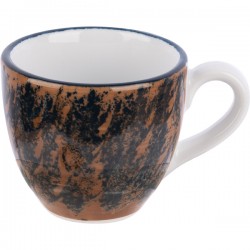 Чашка для эспрессо с декором «Aida»; 80мл; коричневая