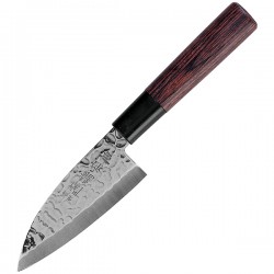 Нож кухонный «Нара» односторонняя заточк; сталь нерж., дерево; L=10, 5см; ,