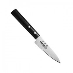 Нож для чистки овощей «Масахиро»; нержавеющая сталь, L=90/200, B=65мм; черный, 