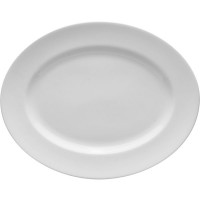 Блюдо овальное «Монако»; фарфор; H=12, L=330, B=260мм; белый