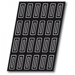 Форма кондитерская «Прямоугольник» 10*4*2524шт; силикон, стеклопласт.; H=25, L=600, B=400мм; черный