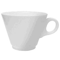 Чашка чайная «Симплисити Вайт»; фарфор; 280мл; D=105, H=75, L=135мм; белый